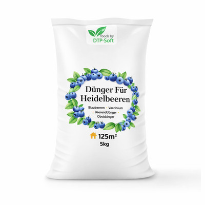 5kg Dünger Für Heidelbeeren Blaubeeren Vaccinium Beerendünger Obstdünger 125m2