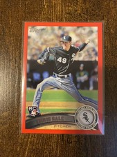 2011 Topps Chris Sale Red Border RC Rookie /245 #65 White Sox Braves 