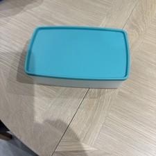 Tupperware Freezer Mates Container TURQUOISE lid 1.3L