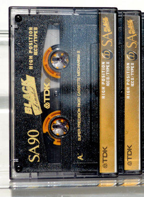 2x TDK SA 90 Black li | 1993 | classic | Hi-End | Stickers |neuwertig | 1a