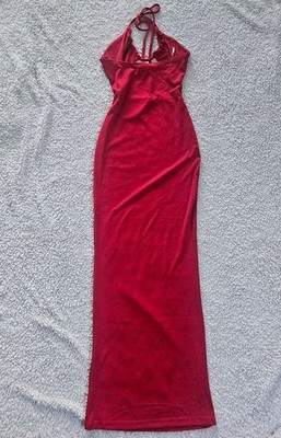 Meshki Red Maxi Dress S Meshki Maxikleid Rot S