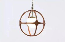 Mid-Century Sculpted Sphere Pendant Chandelier