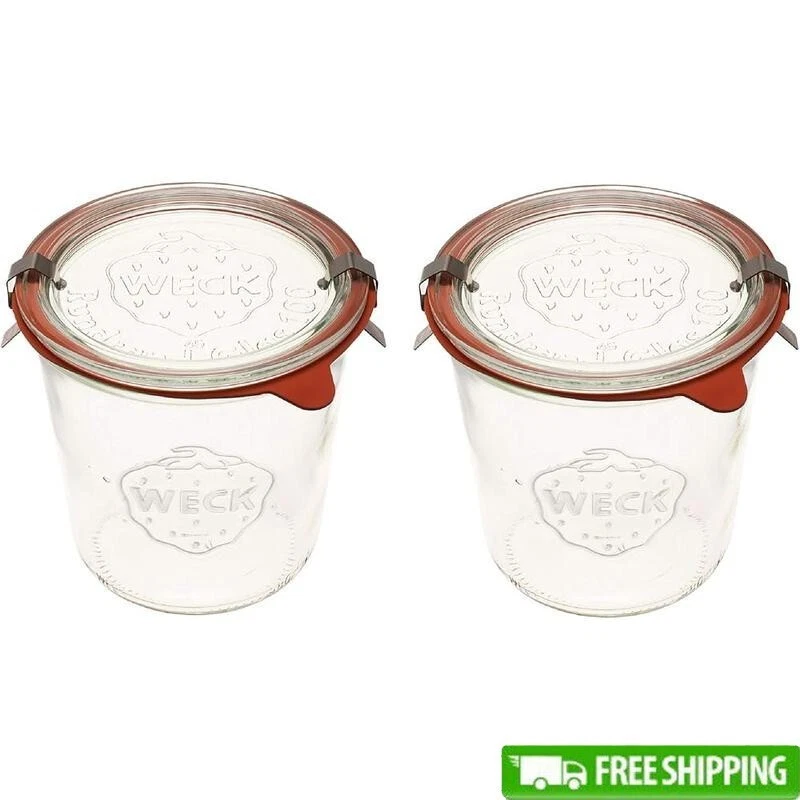 Airtight Canning Jars Set Glass Food Storage Eco Friendly Dishwasher Safe 2 Pack
Opens in a new wind