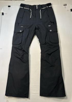 Dope Iconic Snow Pants Men's Small Black Insulated Cargo Bootcut Snowboard