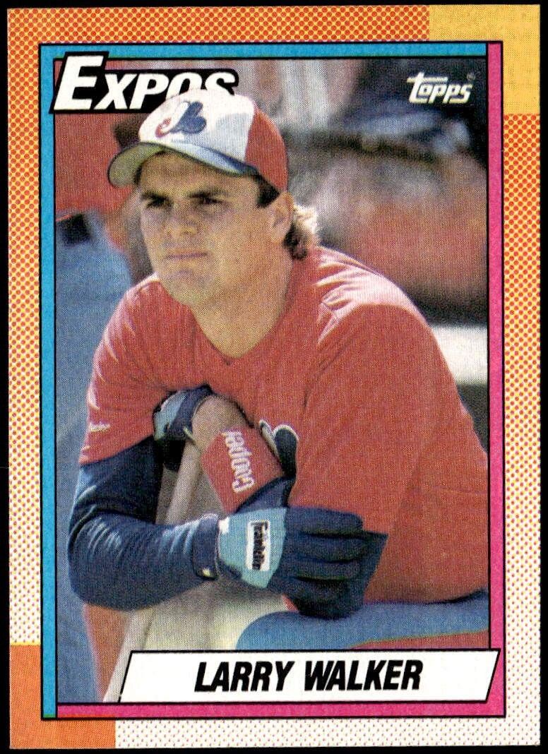 1990 Topps #757 Larry Walker Rookie E1