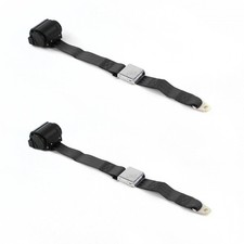 Chevy Chevelle 1968 - 1972 Airplane 2pt Bk Retract Bucket Seat Belt Kit-2 Belts
