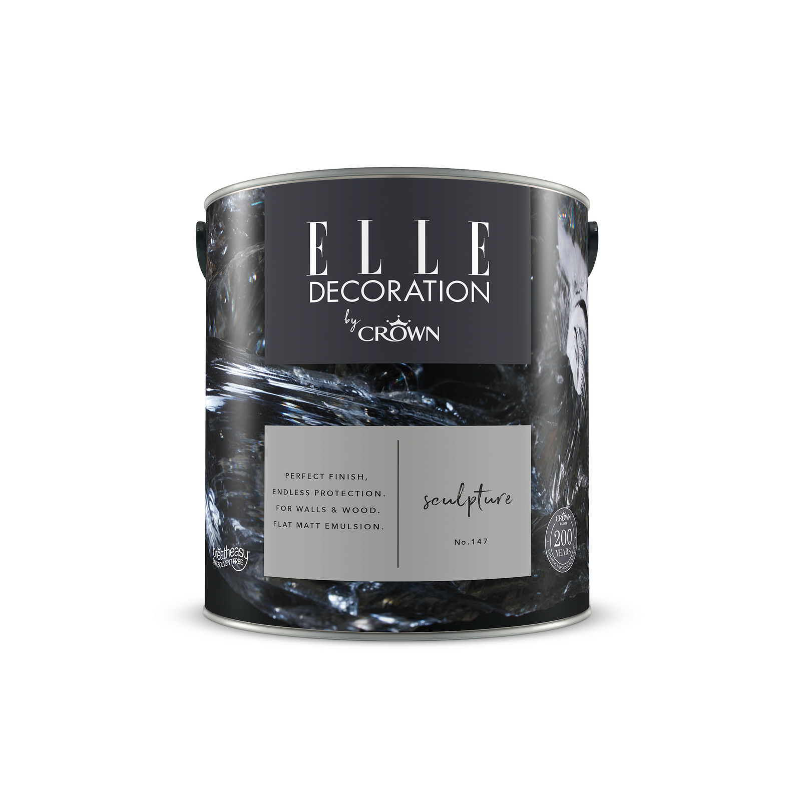 Elle Decoration By Crown Flat Matt Emulsion Paint Sculpture No. 147 2.5L