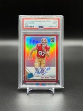 2019 Donruss Optic Rookie Auto Red #2/15 Nick Bosa PSA 9 San Francisco 49ers