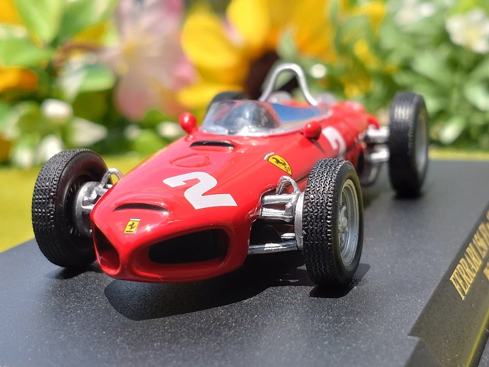 F1  1961 / Ferrari / 156 (Shark nose) / No.2 Phil Hill / 1/43 Diecast Car / PRC - Image 2 of 4