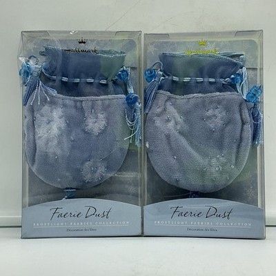 Hallmark Faerie Dust Bag Lot of 2 Frostlight Faeries Collection Good Fortune