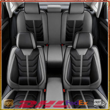 For Dodge Leather Car Seat Covers Protector 5-seats Full Set Front Rear Cushion For Dodge Leather Car Seat Covers Protector 5-seats Full Set Front Rear Cushion