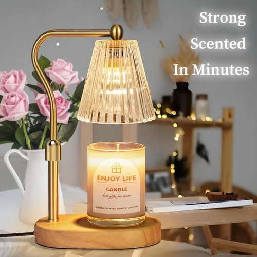 Candle Warmer Lamp with Timer Dimmer Adjustable Height,Vintage Home Decor for Sc - Picture 3 of 8