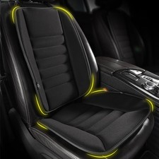 Memory Foam Car Seat Cushion with Back Support Pillow - Ergonomic Comfort, Black