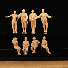 3D Printing 1/72 World War II German personnel carrier 8 Person Model Unpainted