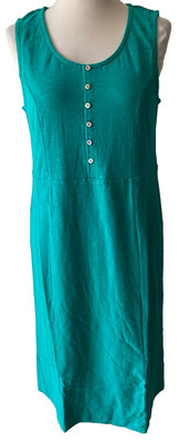 Adini 100% cotton slub jersey dress scoop neck sleeveless waisted Size XXL/L2