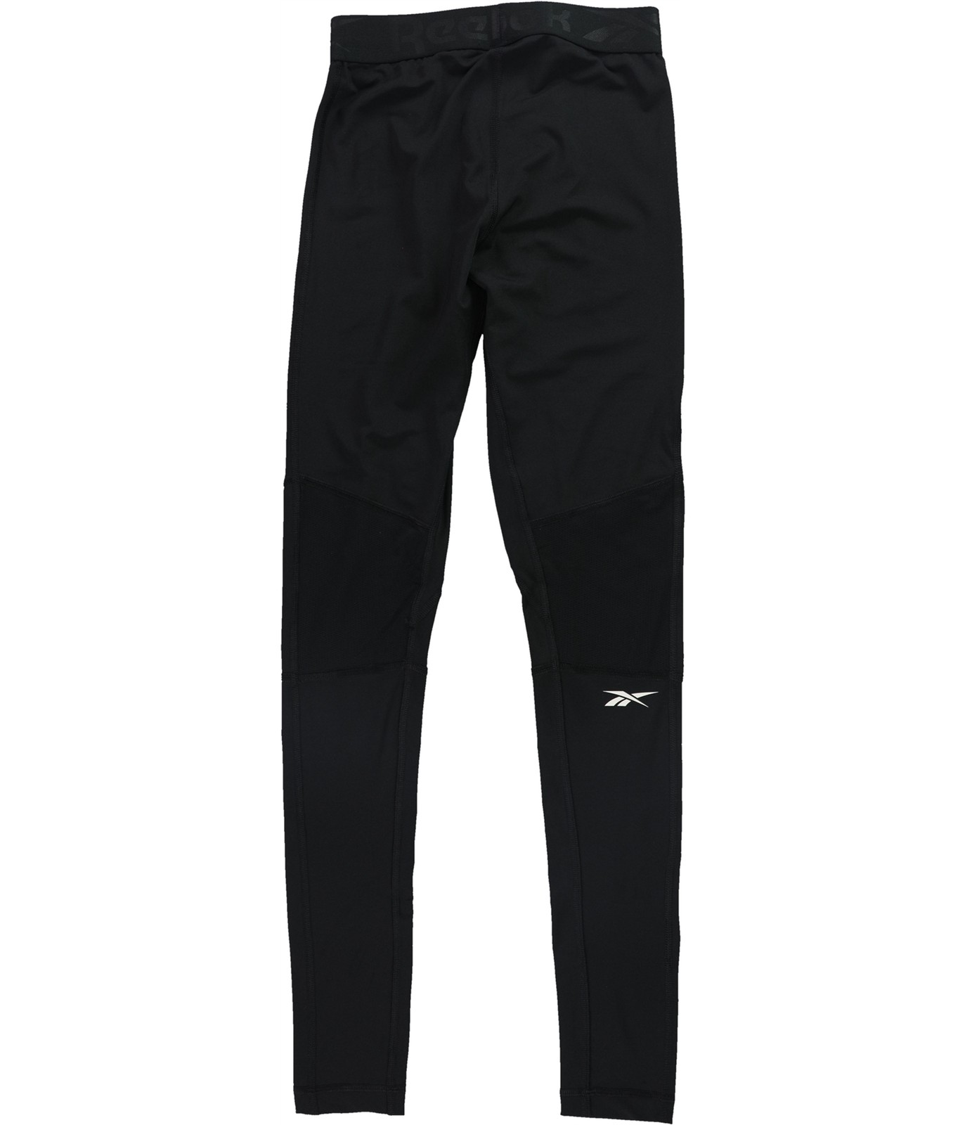 Reebok Mens Solid Compression Athletic Pants, Bla… - image 2
