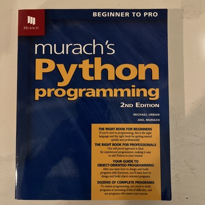 Murach's Python Programming (2nd Edi) by Joel Murach and Michael Urban Paperback