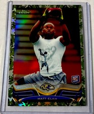 2013 Topps Chrome - Matt Elam #207 Military Refractor /499 (RC)