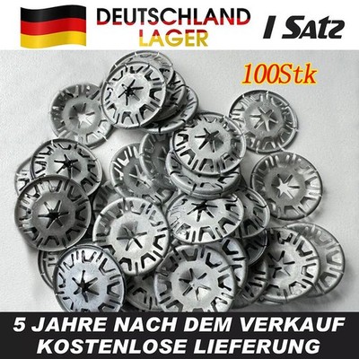 100x Klemmscheibe Clips Motorabdeckung Hitzeschutzblech N90796501