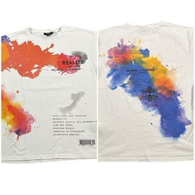 SMOG Double Sided Colorburst Reality Graphic T Shirt Size Large