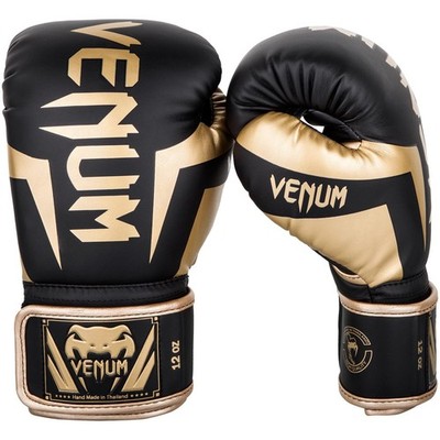 Elite Boxhandschuhe  Schwarz,Gold  12 Oz