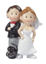 Deko-Figur Brautpaar Hochzeitspaar mit Fußfessel 5 cm Hochzeit