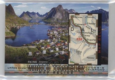 2019 Upper Deck Goodwin Champions World Traveler Map Relics Reine Norway 0c3