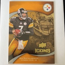 Upper Deck 2009 Icons Ben Roethlisberger #82 Steelers NFL Football