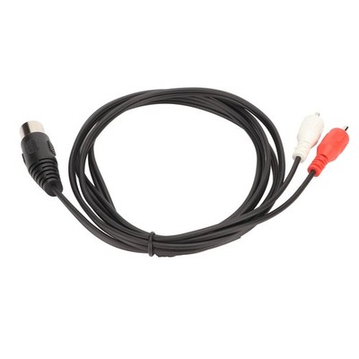 5 Pin Din Male To 2 Cable For CD Player VCR DVD Sound Connection Premium