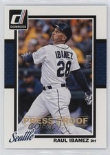 2014 Panini Donruss Press Proof Gold 34/99 Raul Ibanez #149 1dm4
