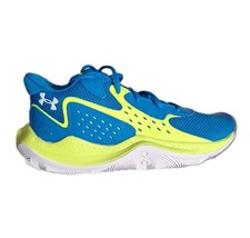 Under Armour UA GS JET 23 Youth Basketball Shoes 5Y Blue Yellow New