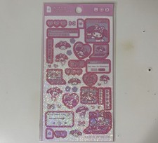 My Melody Pink Glitter Sticker Sheet