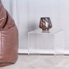 Plexycam Tavolino Comodino Plexiglass Trasparente Alzata Camera Sala 45x33x40H