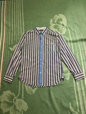 Dolce & Gabbana Men's Long Sleeve Button Up Shirt Italy 52 Luxury Distressed Rar