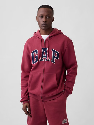GAP Adult Relaxed Fit Logo Full Zip Hoodie Sweatshirt - Size XL