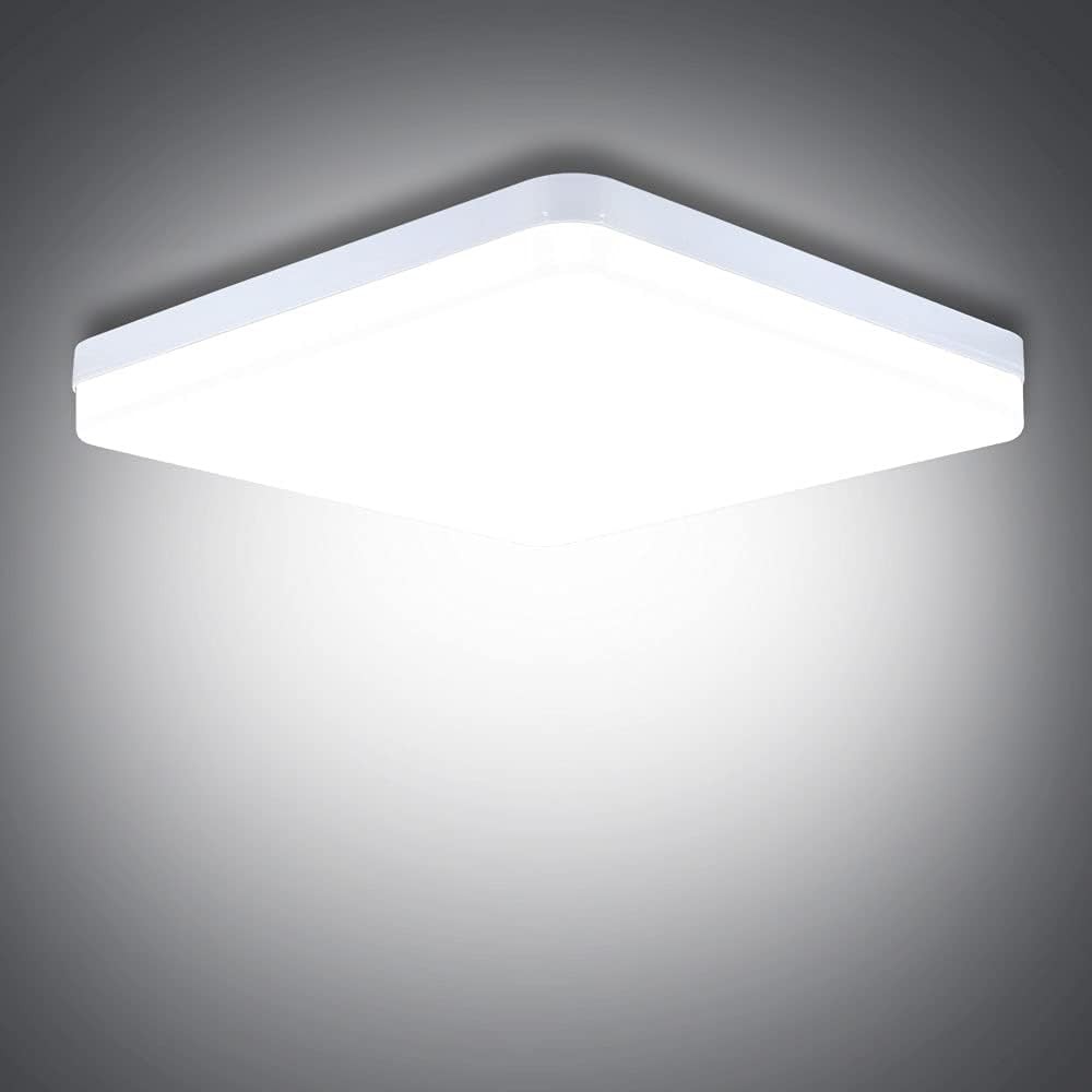 SUNZOS LED Ceiling Light, 36W Daylight White 6500K, 3240LM Bright Indoor Ceilin