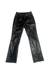 Harley Davidson Motorcycle Pants Women  s Size 34/6 Black Leather Riding