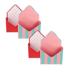  4 Pcs Floral Boxes for Bouquets Envelope Flower Arrangements Delivery Cardboard
