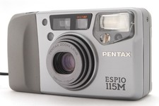   Near Mint  PENTAX ESPIO 115M Gray Point  Shoot 35mm Film Camera From JAPAN