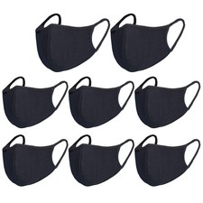 Pack 8 Black Dust Mouth Mask 1 Count Pack of 8 , 8 Pcs for Adult Face