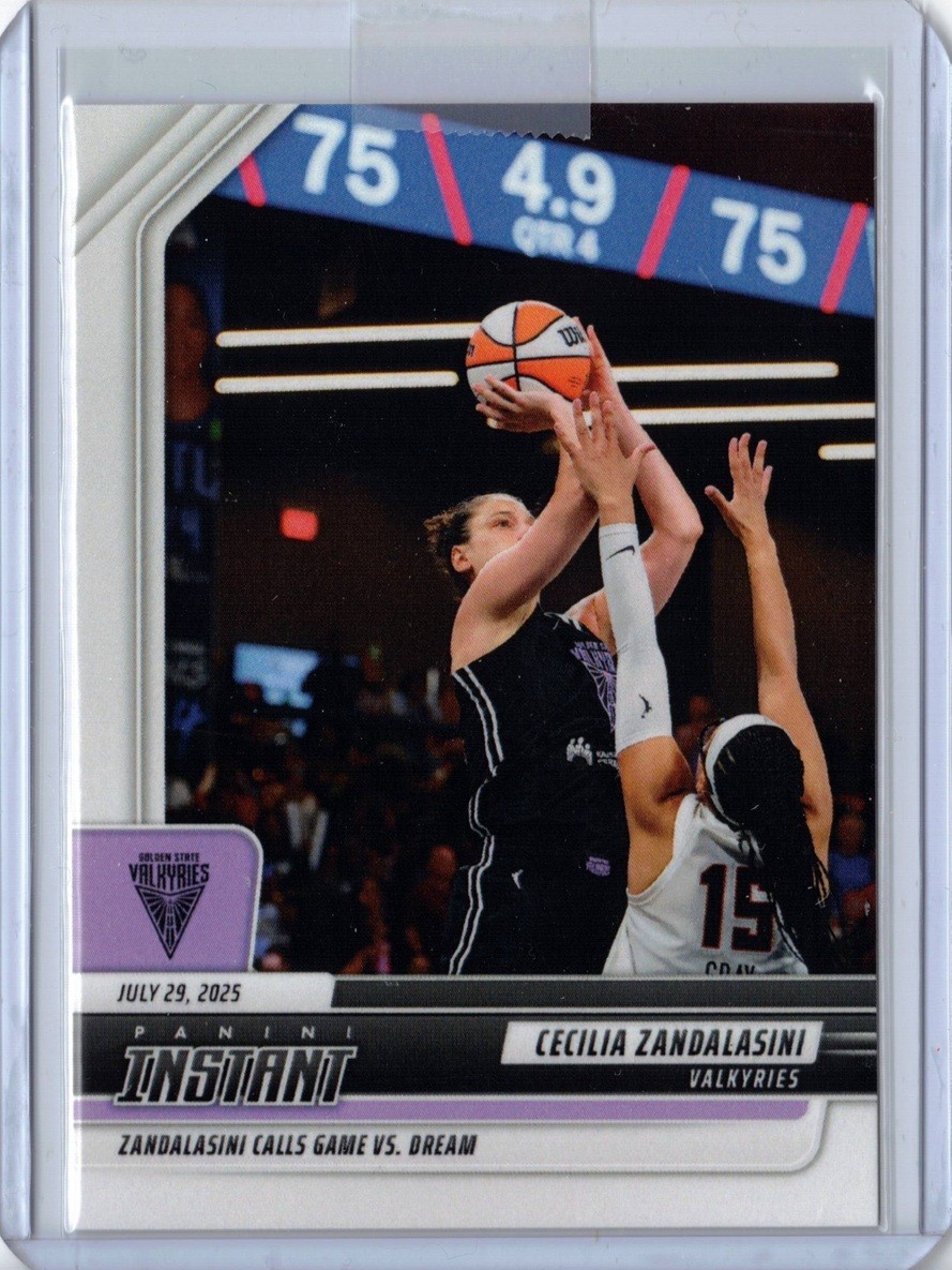 2025 Panini Instant WNBA #182 Cecilia Zandalasini Basketball Card Valkyries /161