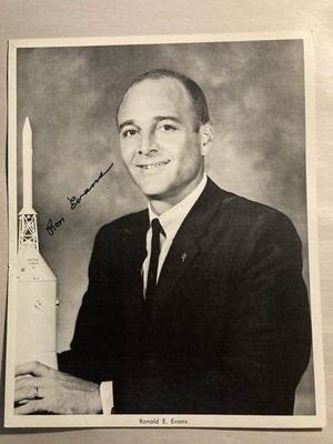Ronald E Evans NASA Grp 5 Apollo 17 USN Univ Of Kansas Module Pilot