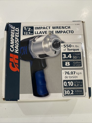 #ad 1 2 inch Campbell Hausfeld Impact Wrench TL1402 Brand New Sealed Box $58.47