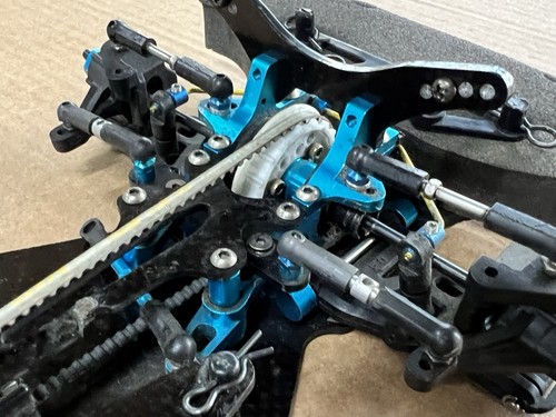 Used Rare RC car 58320 Tamiya TRF415 With 49385 Stick Chassis & MSX Bulkheads - Picture 6 of 12