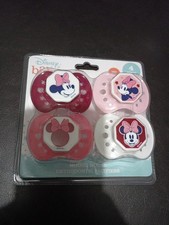 4 Piece Disney Baby Minnie Mouse Orthodontic Pacifier Set - NEW / SEALED