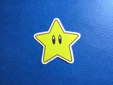 Super Star Super Mario Collectible Sticker Vinyl Water Proof 2 to 3 inches New