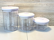 Avid Armor 3 Piece Vacuum Food Container Set for Home Kitchen