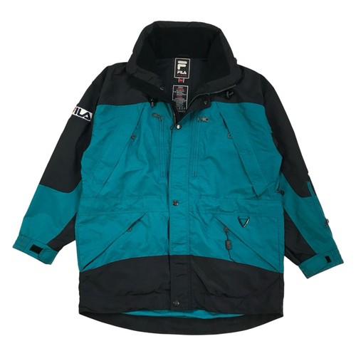 VINTAGE FILA ALPINE WINDBREAKER JACKET MEDIUM M MENS HOODIE SWEATSHIRT SNOW SKI - Picture 1 of 8