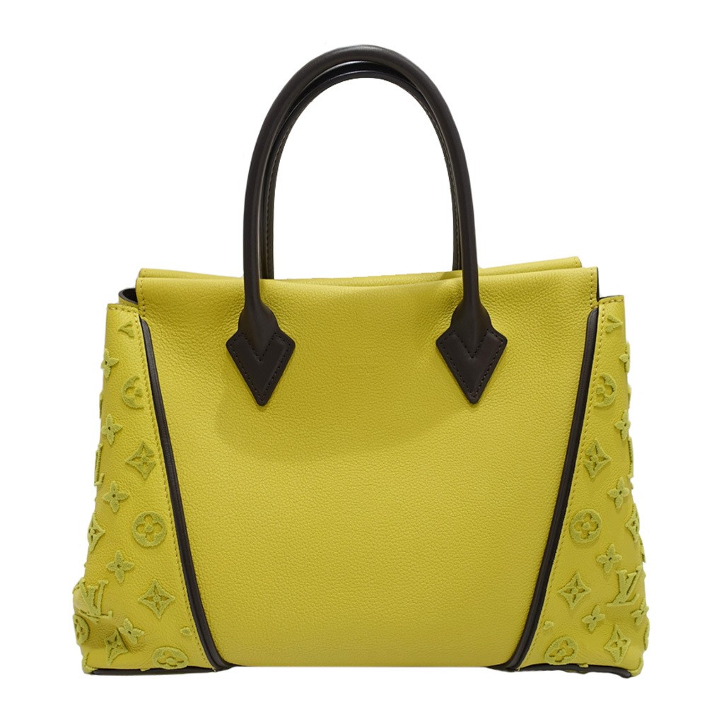 Louis Vuitton Monogram Vaucashmir Pistache Yellow Tote W PM M94337