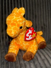 Ty Beanie Baby Twigs the Giraffe 1995 Retired Plush with Original Tags PVC Pelle
